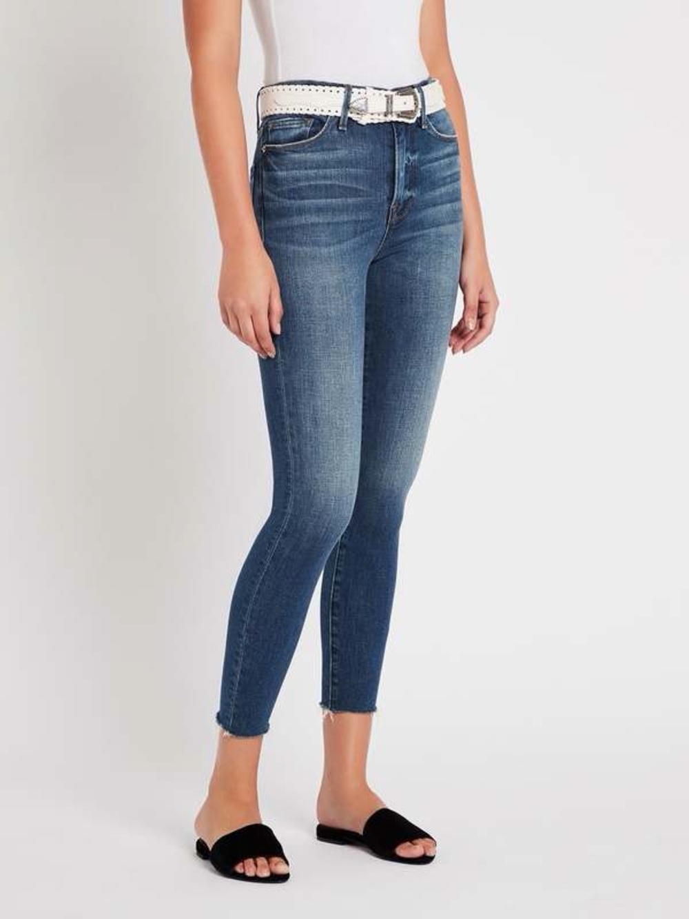 Frame Denim Ali High-Rise Cigarette Jeans in Holzman (26)